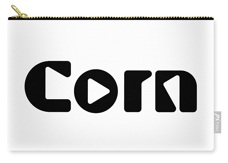 Corn Zip Pouch featuring the digital art Corn #3 by TintoDesigns