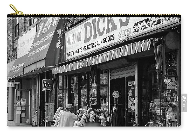 4947 Broadway Zip Pouch featuring the photograph Dick's Hardware #3 by Cole Thompson