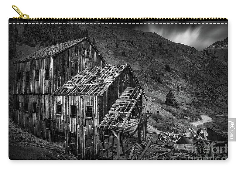 Frisco Mill Zip Pouch featuring the photograph Frisco Mill #3 by Doug Sturgess