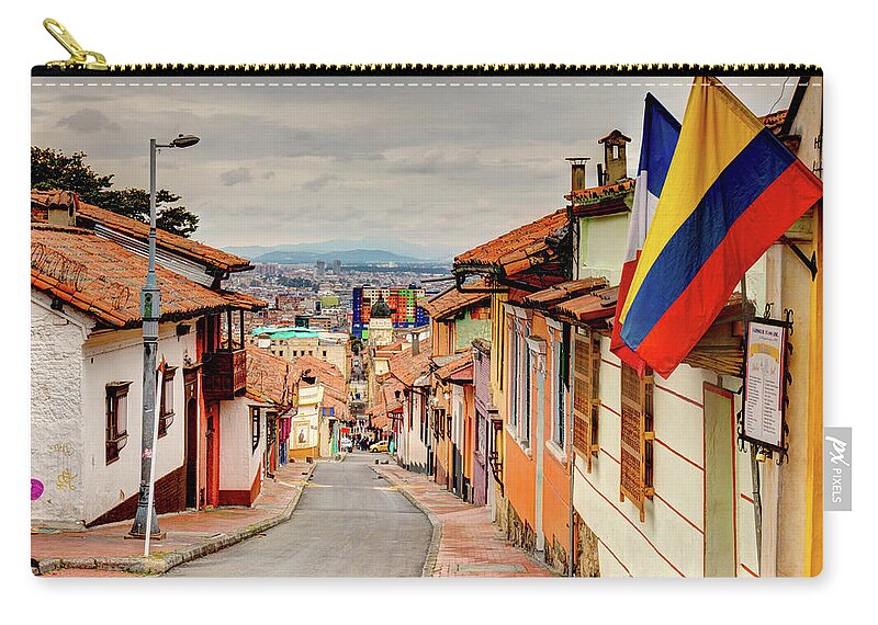 La Candelaria, Bogota, Colombia #3 Zip Pouch by Mehdi G - Fine Art America