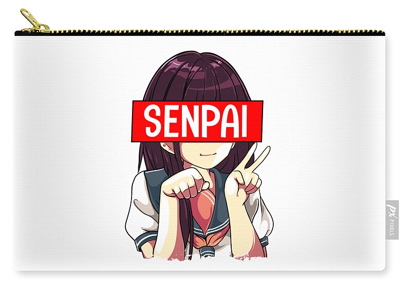Senpai Anime Girl Japanese Cute Manga Kawaii Carry-all Pouch by The Perfect  Presents - Pixels
