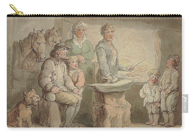 Thomas Gainsborough Carry-all Pouch featuring the painting Thomas Gainsborough, English, by MotionAge Designs