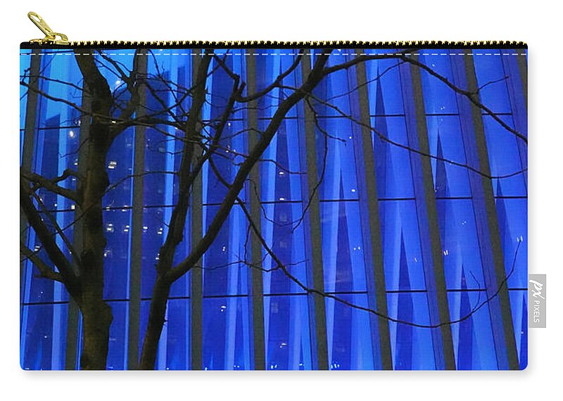 Evening Zip Pouch featuring the photograph 3 WTC, Winter Evening by Steve Ember