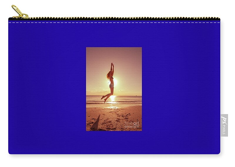Athletic Zip Pouch featuring the photograph 3065 Elisa Naples Beach Florida by Amyn Nasser