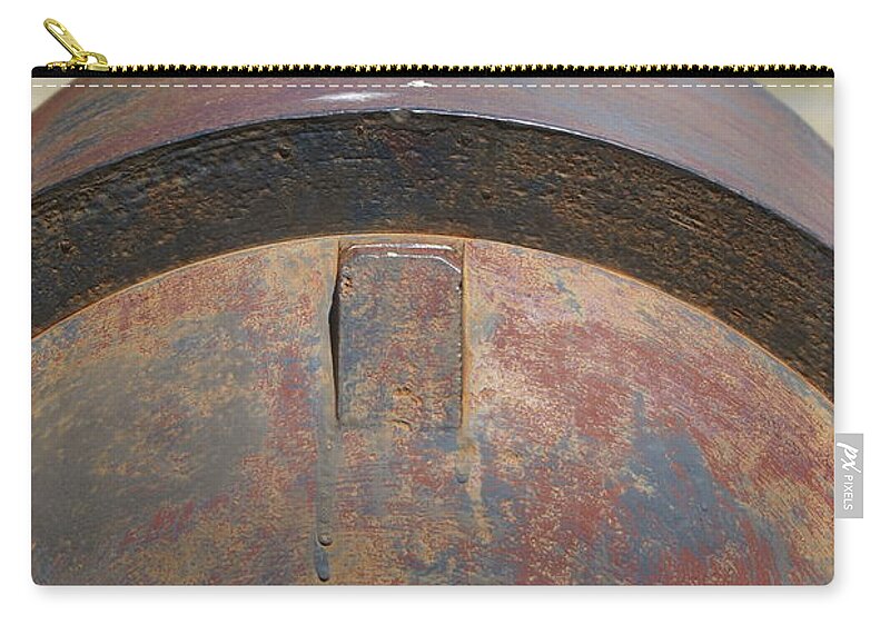  Zip Pouch featuring the photograph 32 Founder Naval Cannon by Heather E Harman