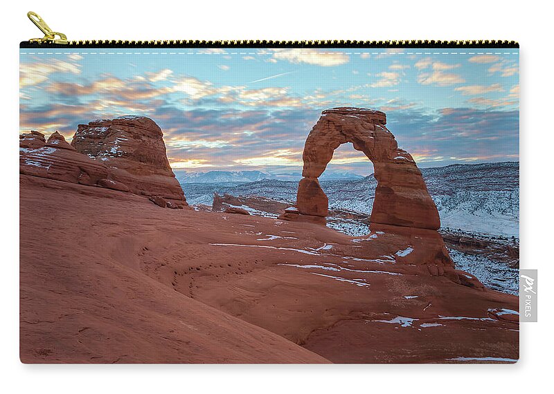 Landscape Zip Pouch featuring the photograph A New Day #4 by Jonathan Nguyen