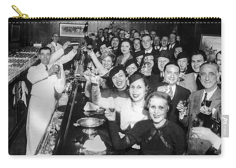 Prohibition Zip Pouch featuring the photograph Celebrate #4 by Jon Neidert