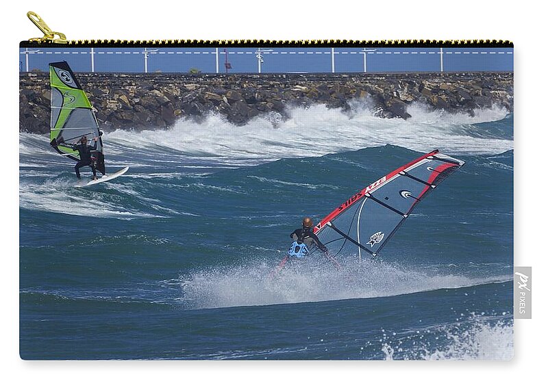 Waves Zip Pouch featuring the photograph Imperia. Maggio 2013. #5 by Marco Cattaruzzi