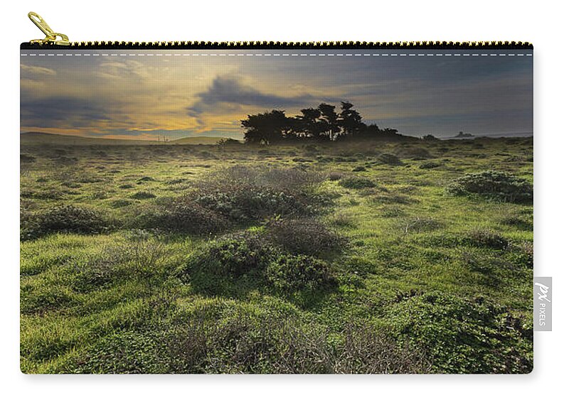  Zip Pouch featuring the photograph San Simeon #4 by Lars Mikkelsen