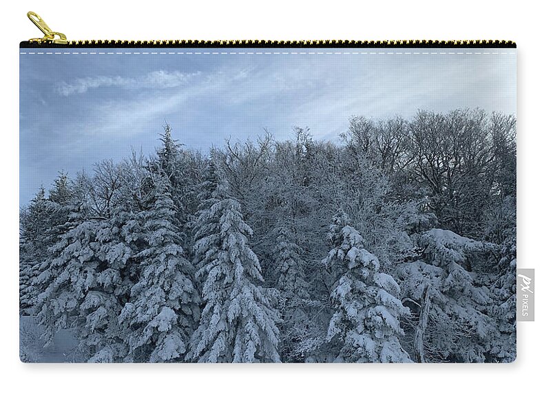  Zip Pouch featuring the photograph Winter Wonderland by Annamaria Frost