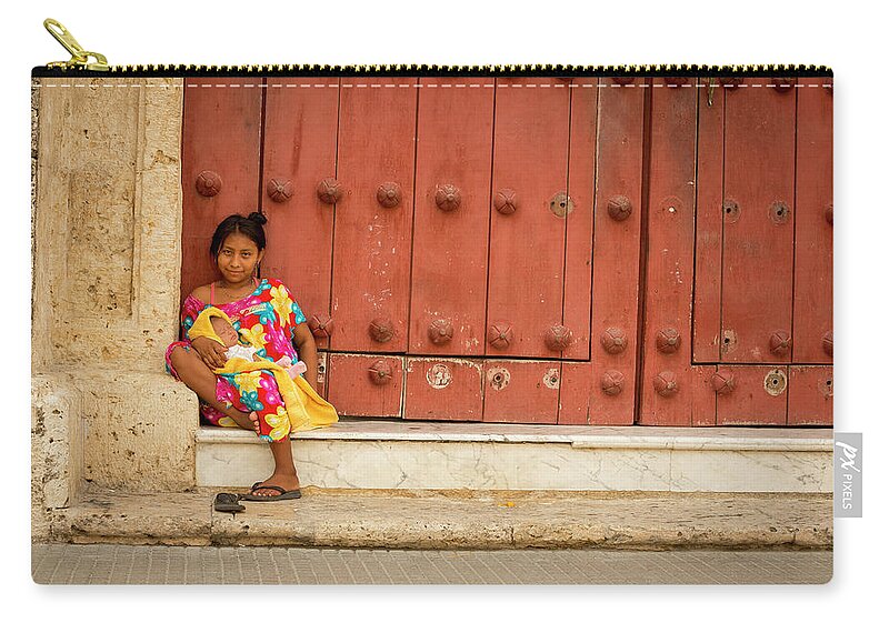 Cartagena Zip Pouch featuring the photograph Cartagena Bolivar Colombia #5 by Tristan Quevilly