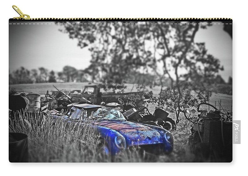 53 Corvette Zip Pouch featuring the digital art 53 Corvette by Fred Loring