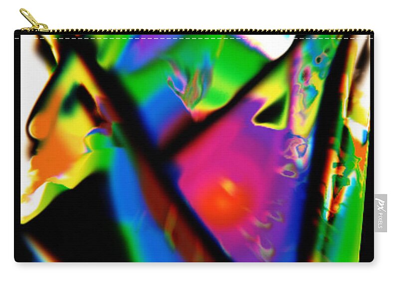 Homepage Zip Pouch featuring the digital art Abstract #6 by Yvonne Padmos