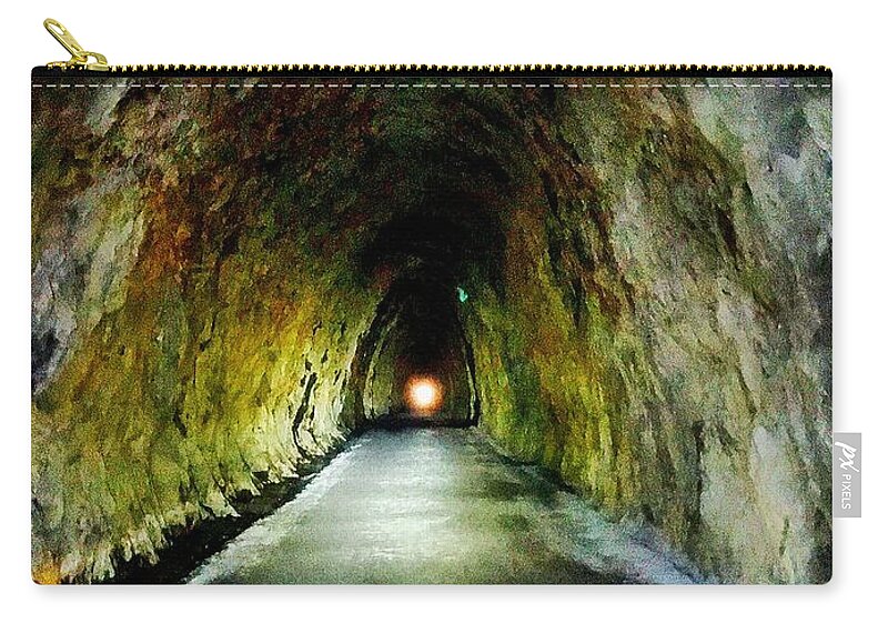  Zip Pouch featuring the photograph Crozet Blue Ridge Tunnel #6 by Stephen Dorton