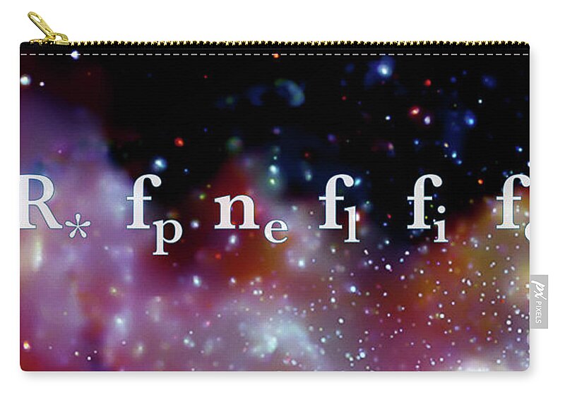 Physics Zip Pouch featuring the photograph The Drake Equation #6 by Monica Schroeder