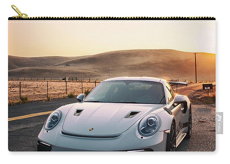 Cars Zip Pouch featuring the photograph #Porsche #911 #GT3RS #Print #61 by ItzKirb Photography
