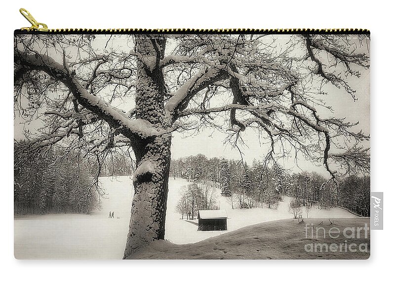 Nag006049 Zip Pouch featuring the photograph A Winter's Tale #7 by Edmund Nagele FRPS