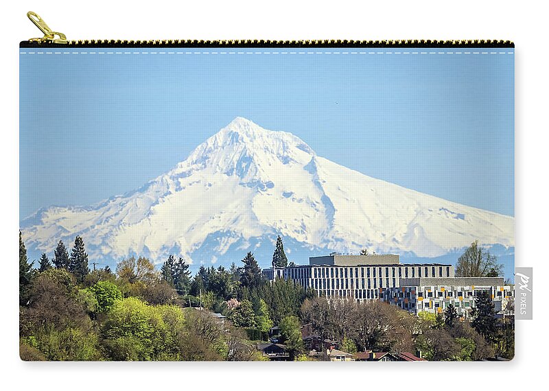 Portland Oregon Zip Pouch featuring the photograph Portland Oregon #7 by Paul James Bannerman