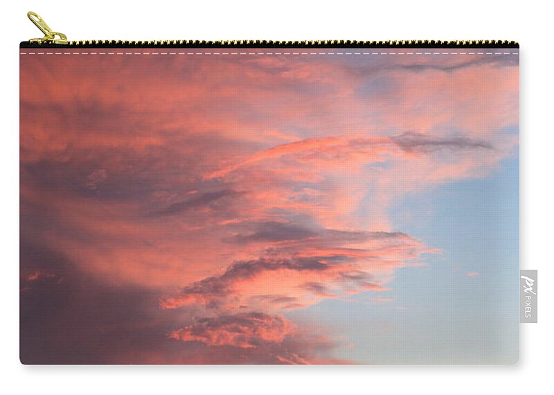Dramatic Zip Pouch featuring the photograph Sunset Sky #7 by Jindra Noewi