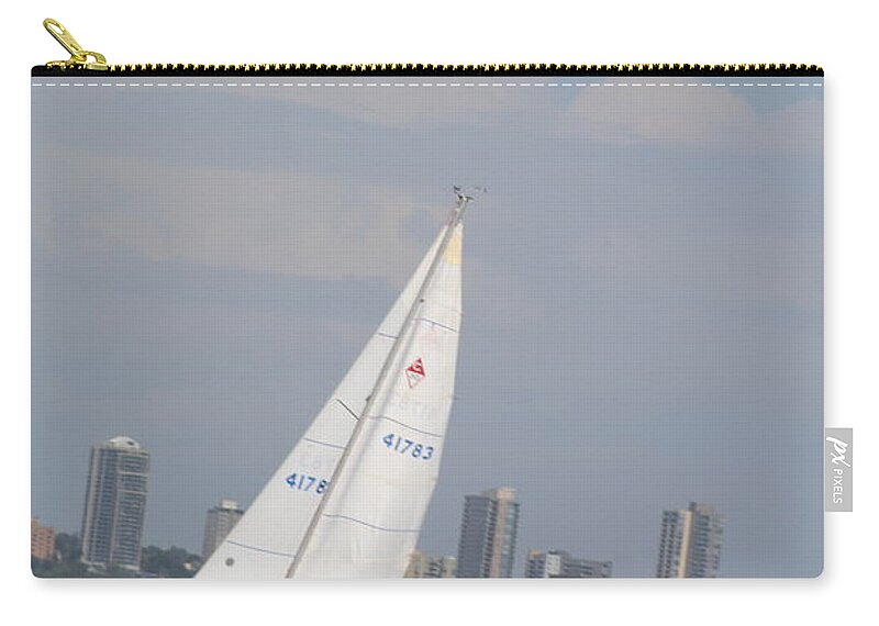  Zip Pouch featuring the photograph The race #74 by Jean Wolfrum