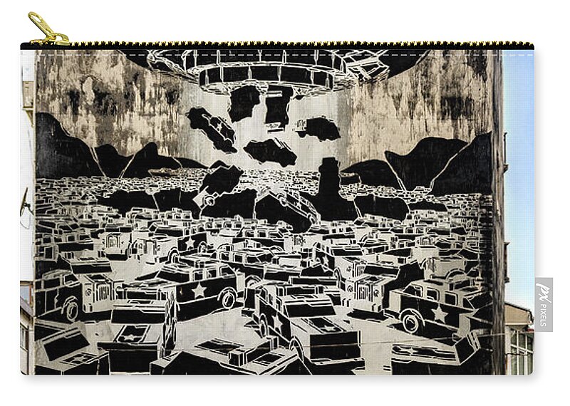 Renaissance The Writer Material Zip Pouch featuring the photograph 743 by M-City Istanbul Full by Weston Westmoreland
