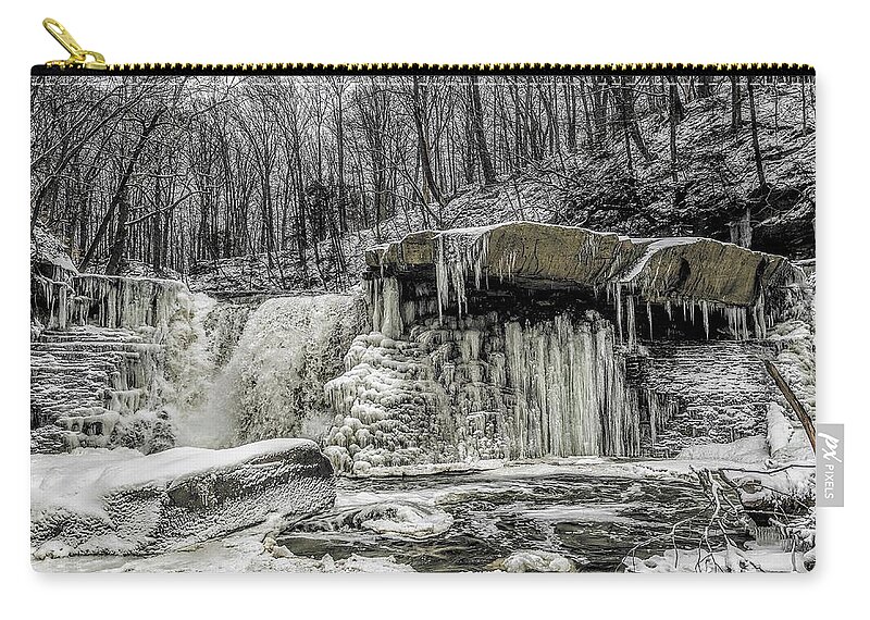  Zip Pouch featuring the photograph Great Falls #8 by Brad Nellis