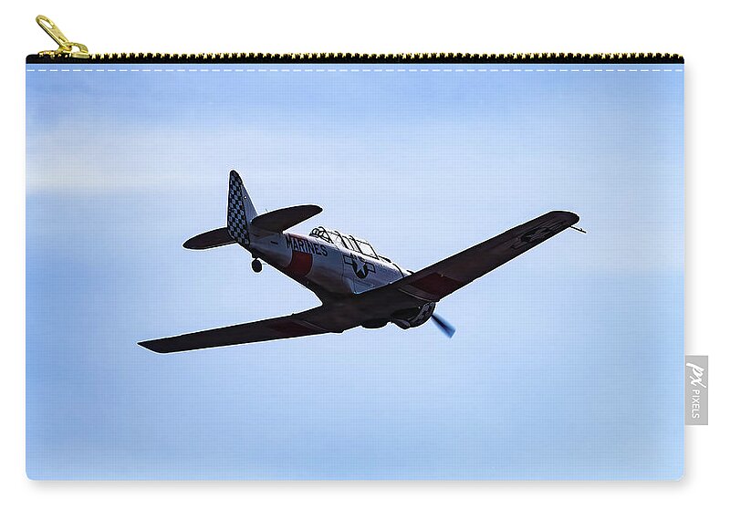 North American Aviation Snj-4 Zip Pouch featuring the photograph North American Aviation SNJ-4 #8 by Flees Photos