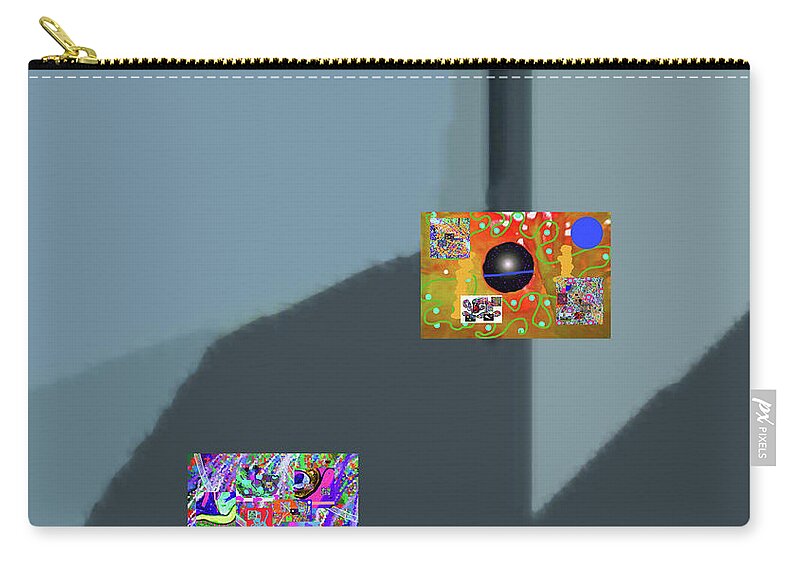 Walter Paul Bebirian: Volord Kingdom Art Collection Grand Gallery Zip Pouch featuring the digital art 9-19-2020c by Walter Paul Bebirian