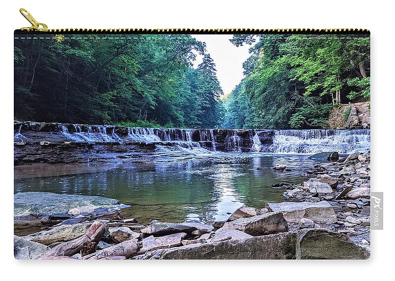 Waterfall Carry-all Pouch featuring the photograph Henry Church Falls by Brad Nellis