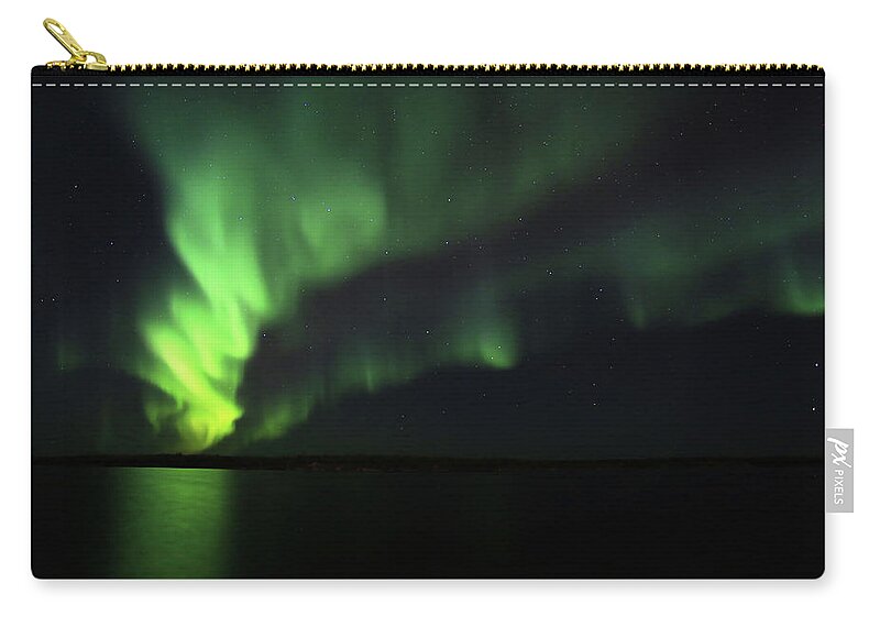 Northern Lights Zip Pouch featuring the photograph Northern Lights #9 by Shixing Wen