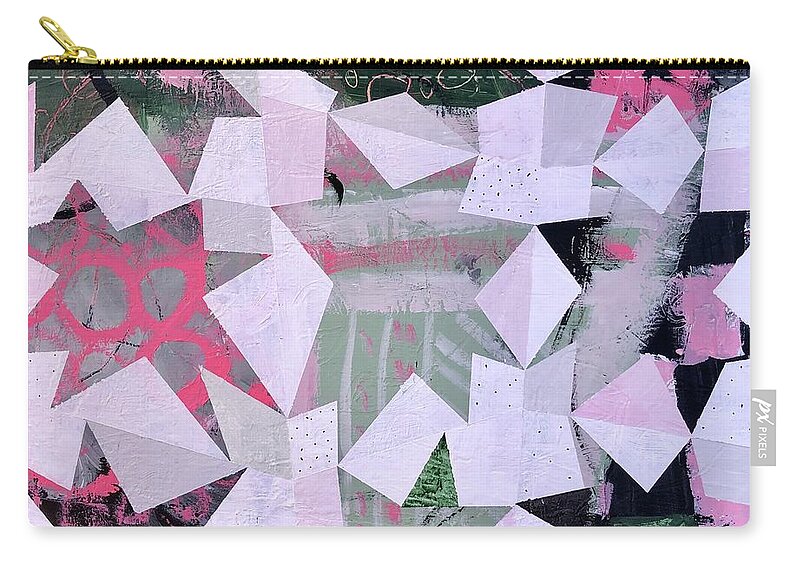 Abstract Carry-all Pouch featuring the painting Stardoms by Cyndie Katz