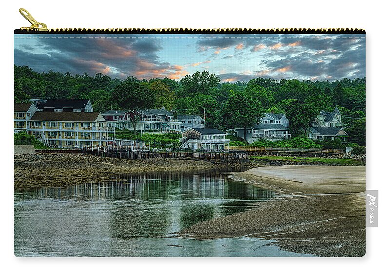 Ogunquit Zip Pouch featuring the photograph A Beautiful Evening in Ogunquit by Penny Polakoff