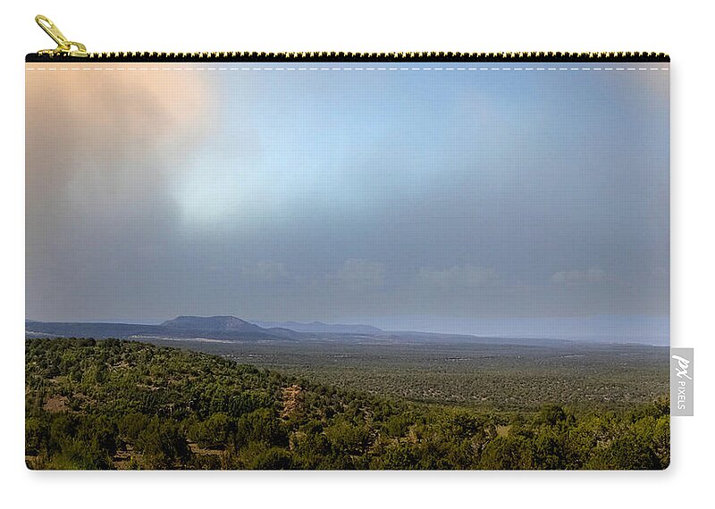 Desert Carry-all Pouch featuring the photograph A Beautiful Vista by Laura Putman