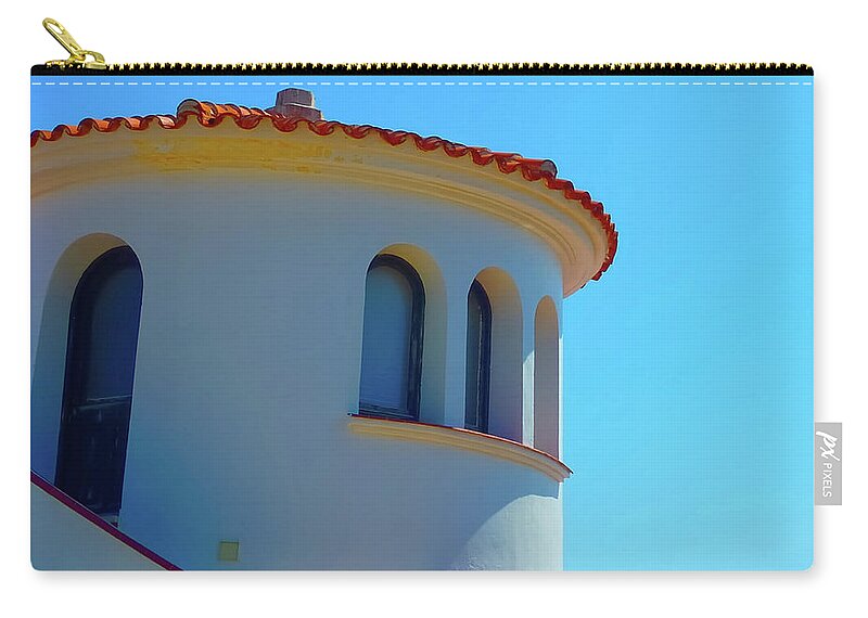 Building Zip Pouch featuring the photograph A building in Macaret Menorca, Spain. by Pics By Tony