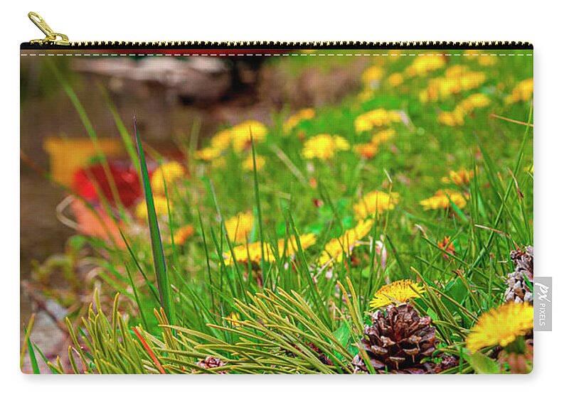 Canoes Zip Pouch featuring the photograph A Canoe View by Pamela Dunn-Parrish