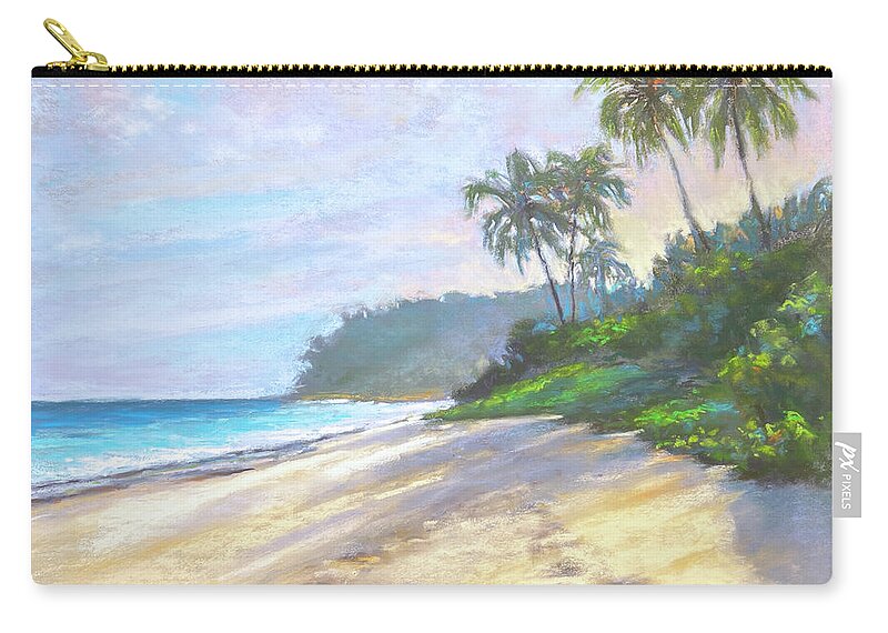 Carribean Zip Pouch featuring the painting A Day in the Sun by Susan Jenkins
