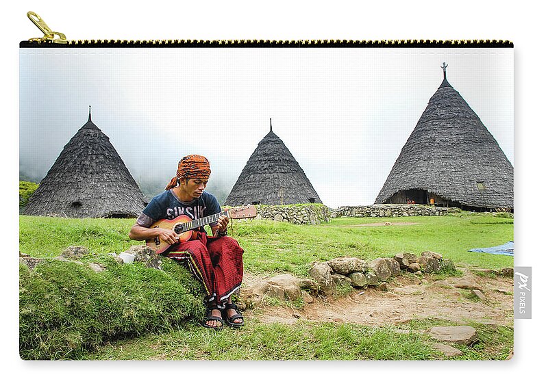 Wae Rebo Carry-all Pouch featuring the photograph A Distant Village II - Wae Rebo Village, Flores, Indonesia, by Earth And Spirit