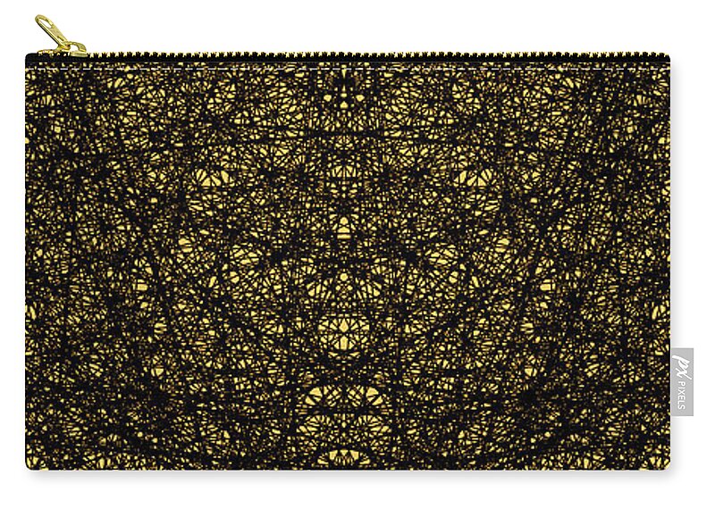Entity Zip Pouch featuring the digital art E2 by Primary Design Co