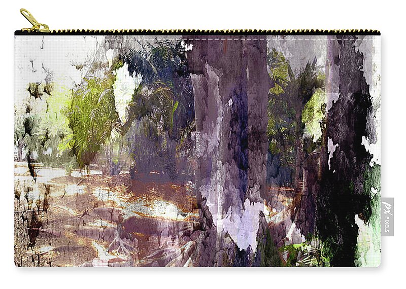 Trees Carry-all Pouch featuring the digital art A Hint of Trees by Nancy Olivia Hoffmann