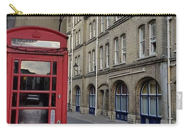 All Zip Pouch featuring the digital art A Lane in Oxford United Kingdom KN3 by Art Inspirity