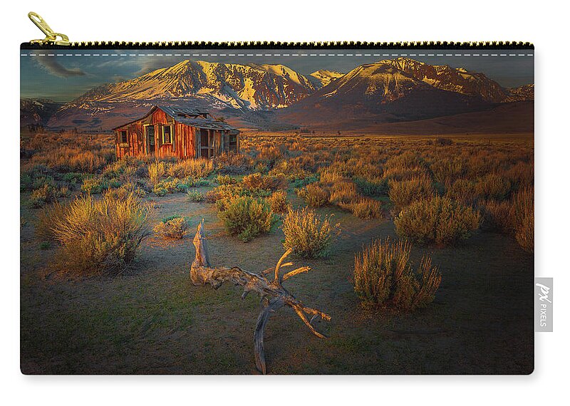 California Zip Pouch featuring the photograph A Lee Vining Moment by Tim Bryan