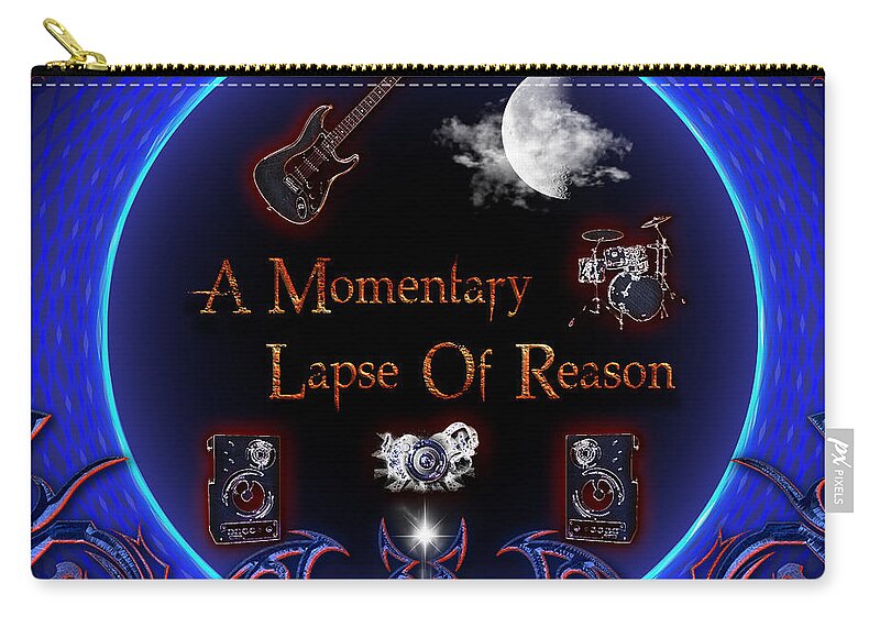 Pink Floyd Carry-all Pouch featuring the digital art A Momentary Lapse Of Reason by Michael Damiani