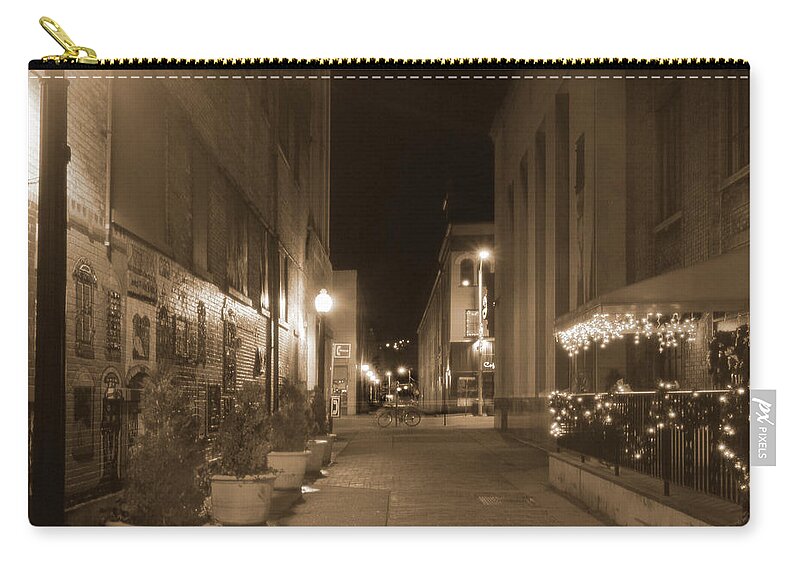 Easton Pa Zip Pouch featuring the photograph A Night in Easton by Mike McGlothlen