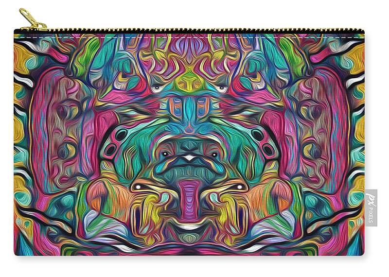 Visionary Carry-all Pouch featuring the digital art A Power Greater by Jeff Malderez