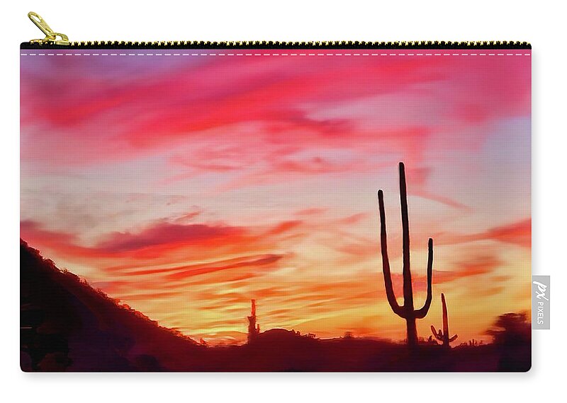 Icon Carry-all Pouch featuring the photograph A Pretty Cliche by Judy Kennedy