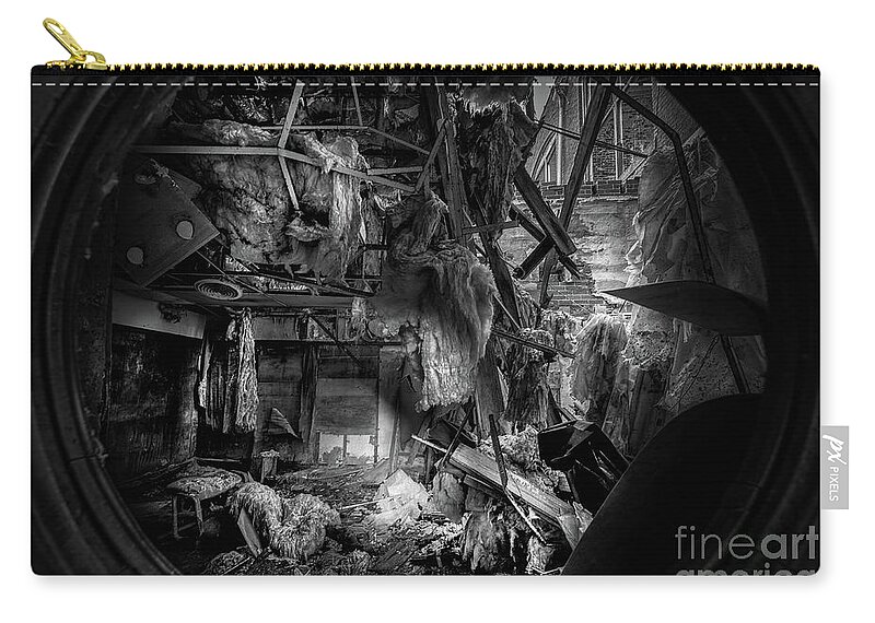 Lindale Mill Zip Pouch featuring the photograph A Sign Of Better Times by Doug Sturgess