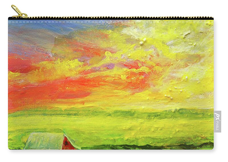 Acrylic Zip Pouch featuring the painting A Splash Of Sunlight by Lee Nixon