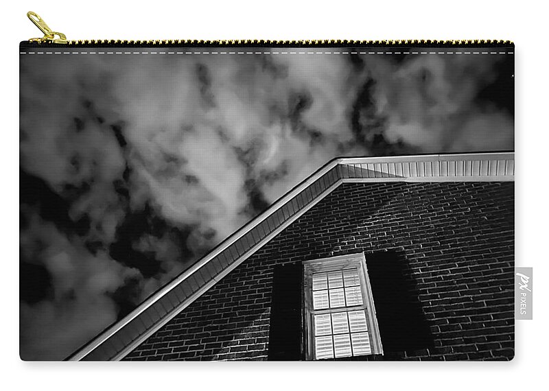 House Carry-all Pouch featuring the photograph A Strange Thursday Night at Home BW by Lee Darnell