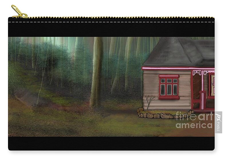Home Zip Pouch featuring the digital art A Sweet Home  by Julie Grimshaw