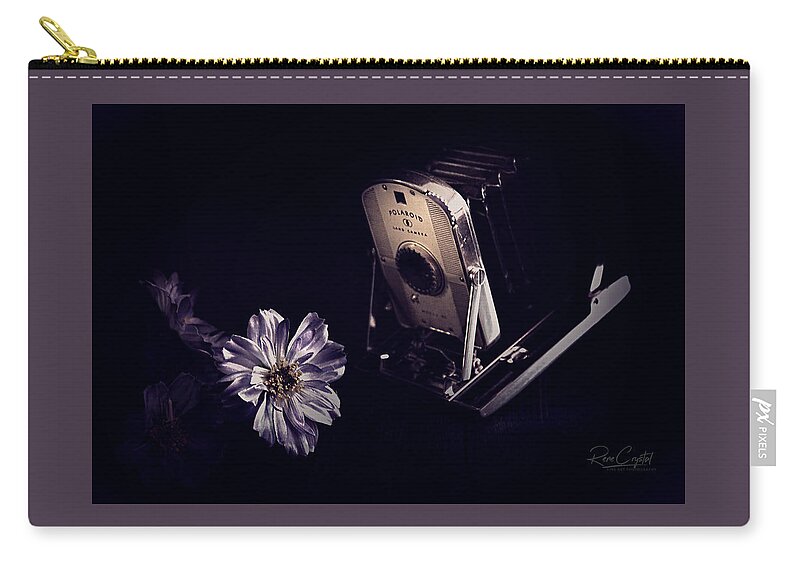 Polaroid Zip Pouch featuring the photograph A Vintage Polaroid Moment by Rene Crystal